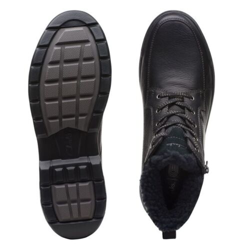 Clarks Men's Rockie2 Go Black WLined Leather 26163455 - APLAZE