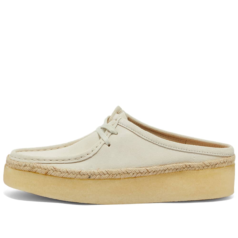 Clarks Women's Wallabee Cup Lo White Suede 26164430 - APLAZE