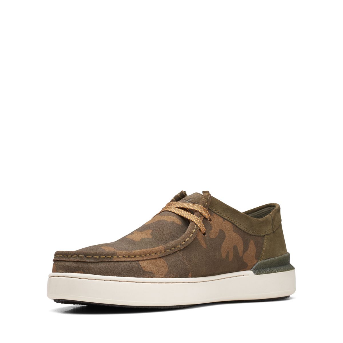 Clarks Men's Court Lite Wally Dark Olive Comb 26168567 - APLAZE