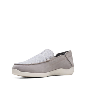 Clarks Men's Gorwin Step Grey Suede 26168646 - APLAZE