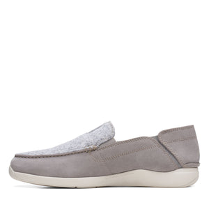 Clarks Men's Gorwin Step Grey Suede 26168646 - APLAZE