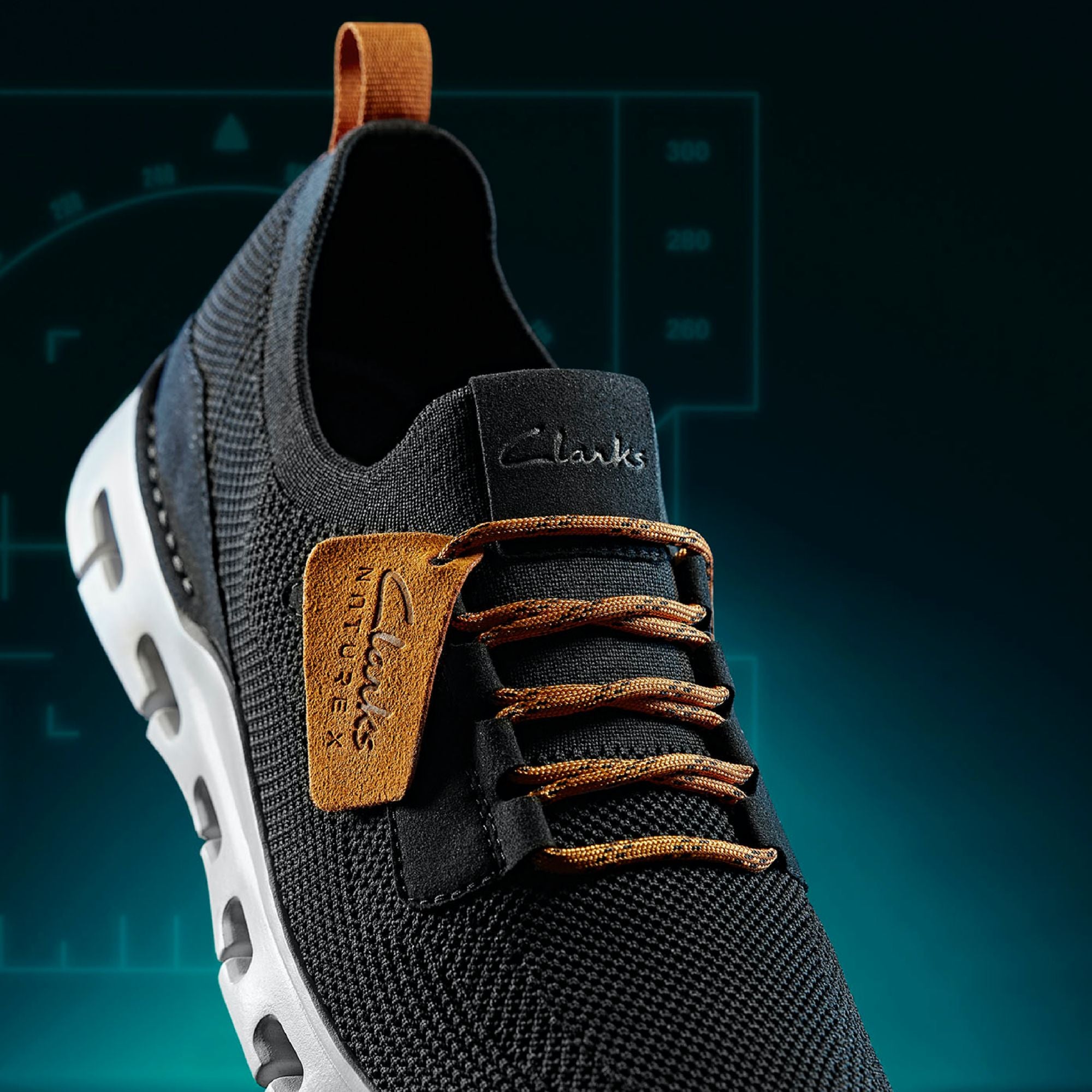 Clarks Men's Nature X Lo Black Knit 26169143 - APLAZE