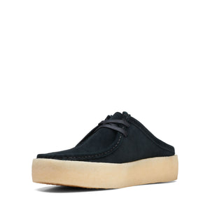 Clarks Men's Wallabee Cup Lo Black Warmlined Suede 26169189 - APLAZE