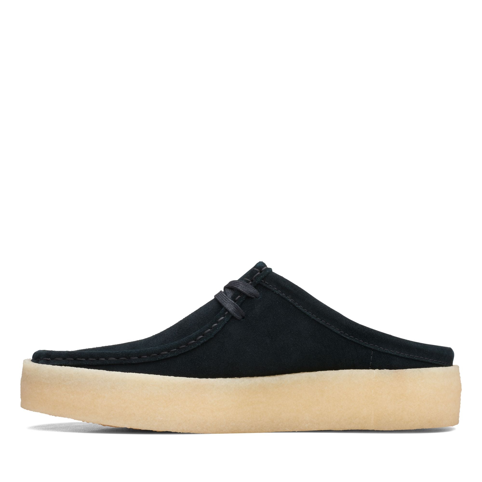 Clarks Men's Wallabee Cup Lo Black Warmlined Suede 26169189 - APLAZE