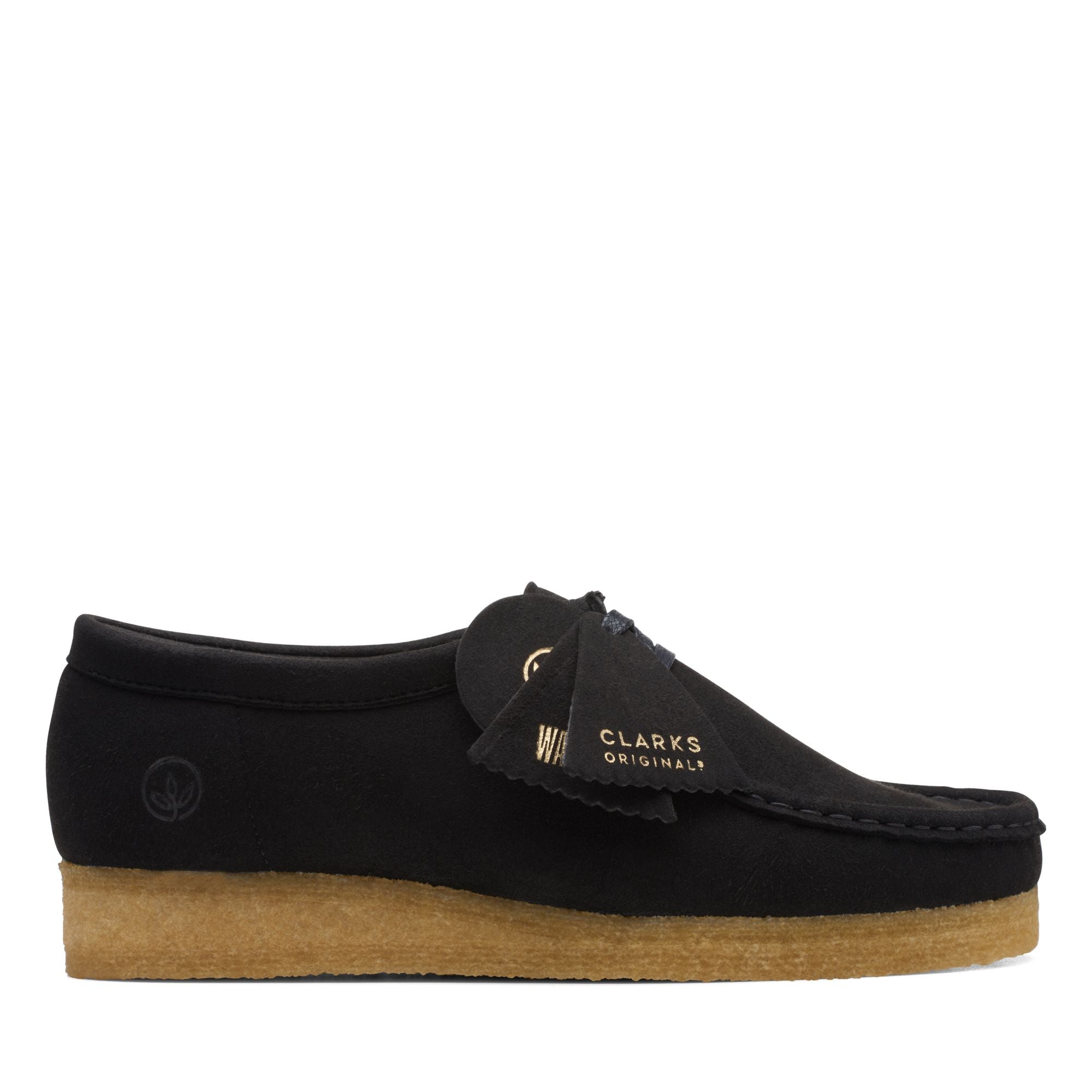 Clarks Women's Wallabee Black Vegan 26169434