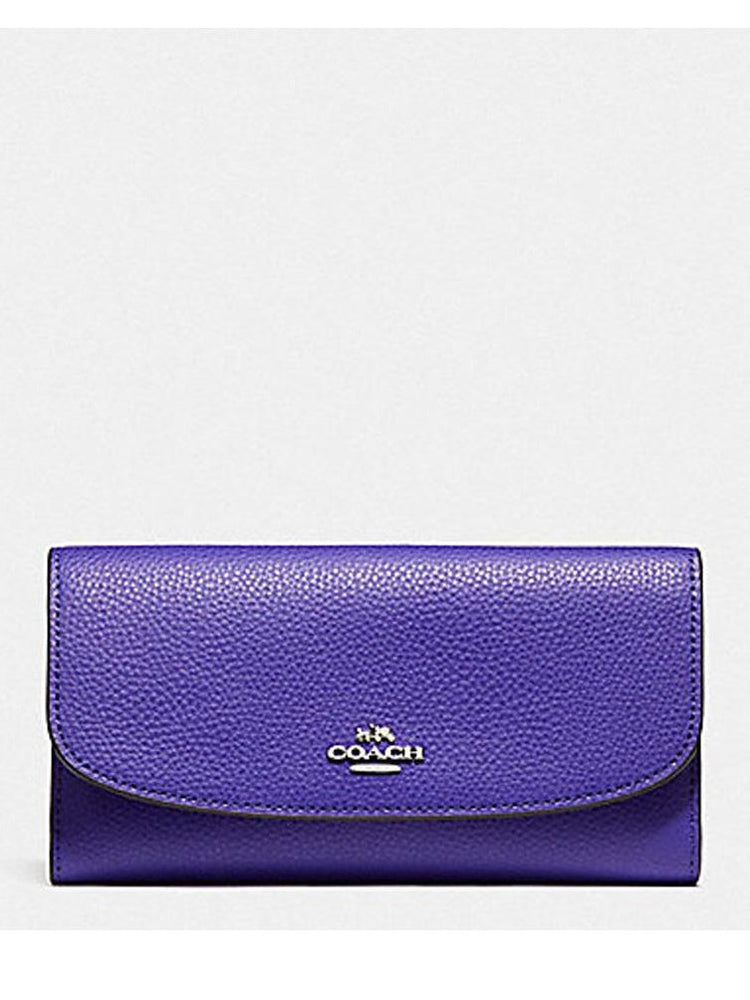 Coach Checkbook wallet Purple2  F16613.