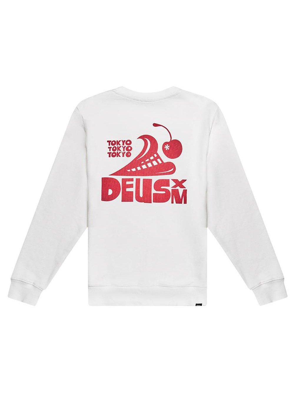 Deus Revlon Surf Crew Tee Vintage White  DMP98171.