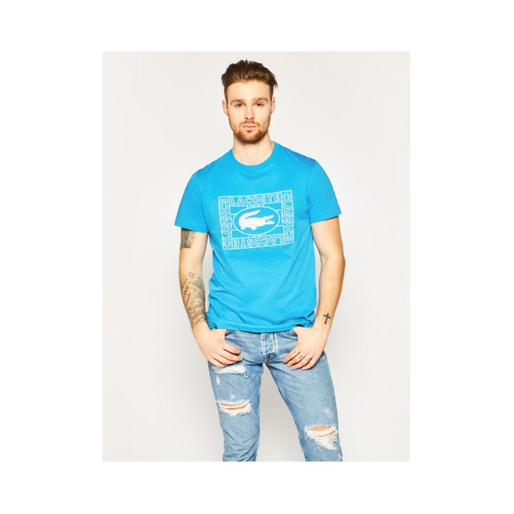 Lacoste  Crocodile Print Crew Neck T-shirt Ibiza TH5097-51 PTV.