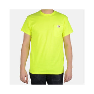 Ben Davis Classic Label Pocket T-Shirt Safety Green 9022.