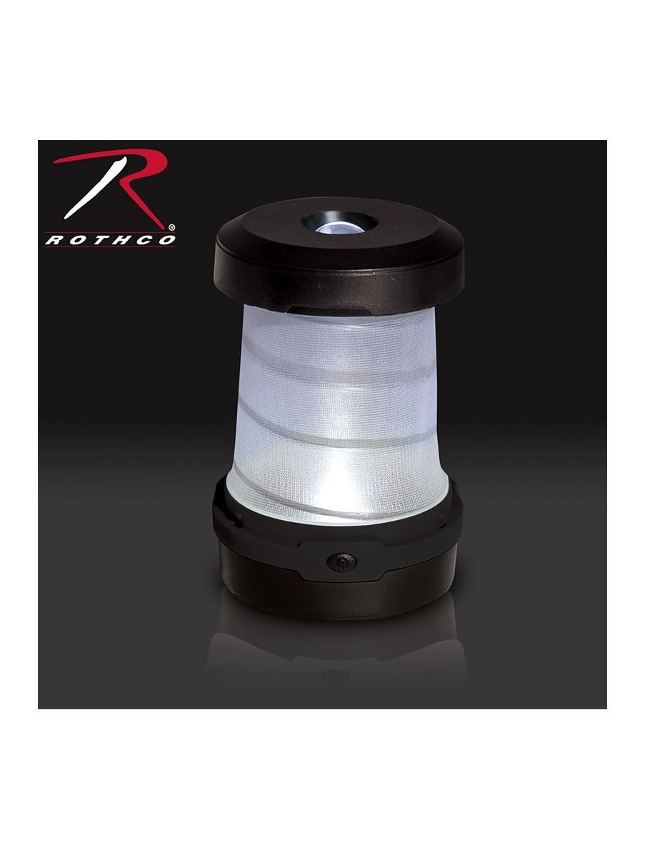 Rothco Pop-Up Solar Lantern And Charger Black 2775.
