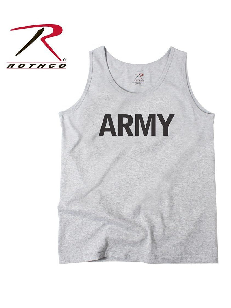 Rothco Military Physical Training Tank Top Army Grey 60080.