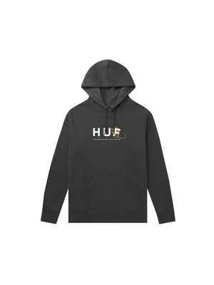 Huf Year Of Rat Original Logo Pullover Hoodie Black PF00311.