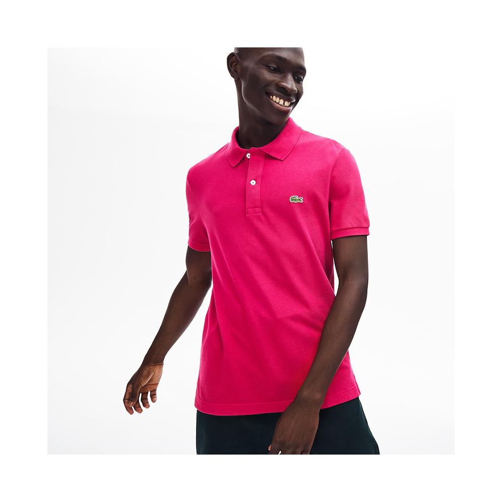 | Lacoste Slim fit Petit Pique Polo Fairground Pink PH4012-51 3DH