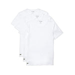 Lacoste Men's of 3 Basic Crew-Neck T-Shirt White TH3321-51 001.