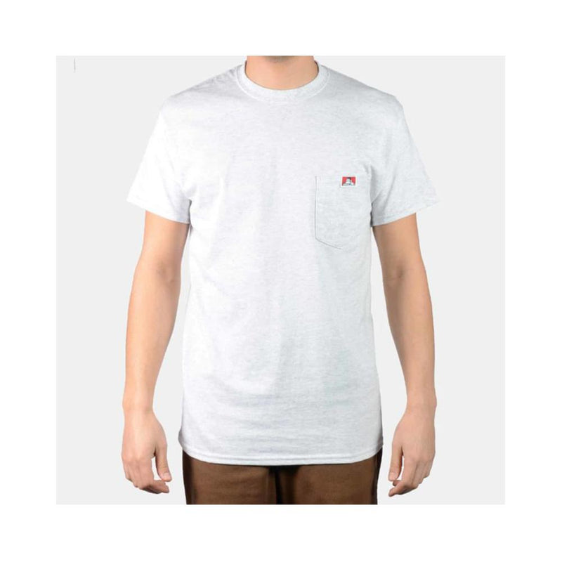 Ben Davis Classic Label Pocket T-Shirt Ash Grey 9023.