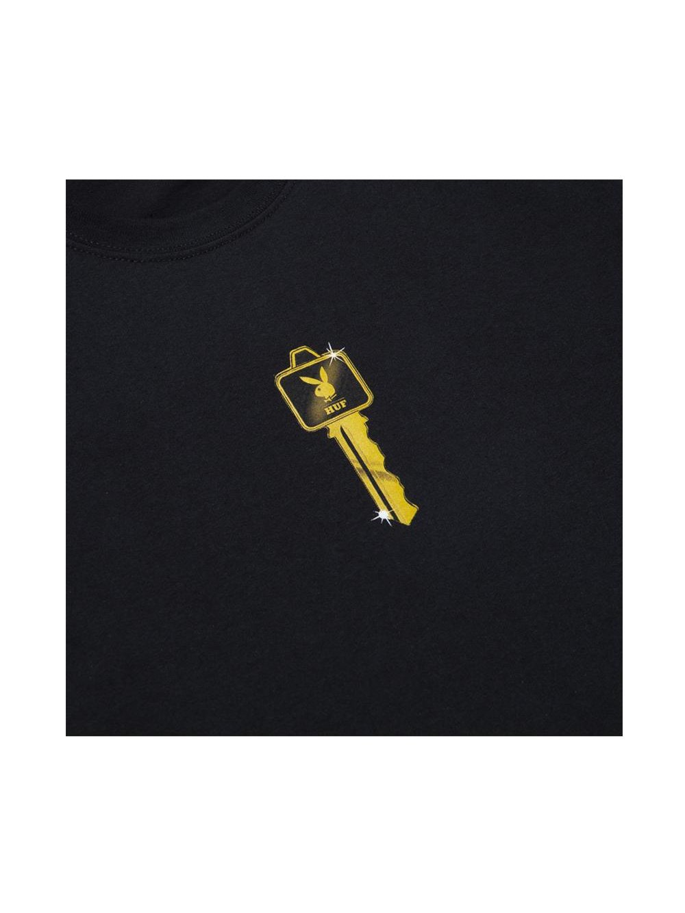 Huf X Playboy Club Key Short Sleeve Tee Black TS01464.