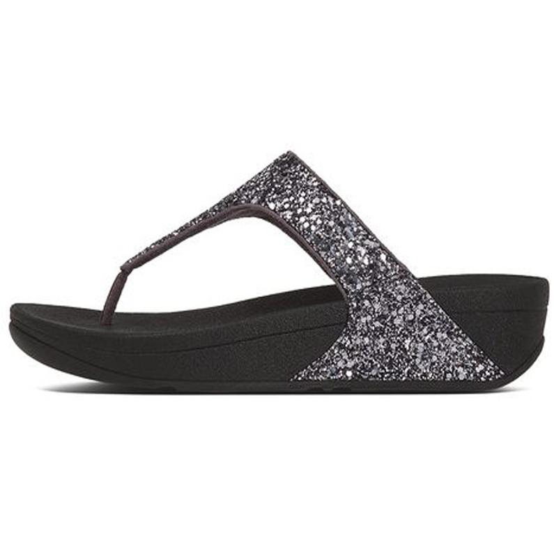 Fitflop Womens Glitterball Toe-thong Sandals Petwer H25-054.