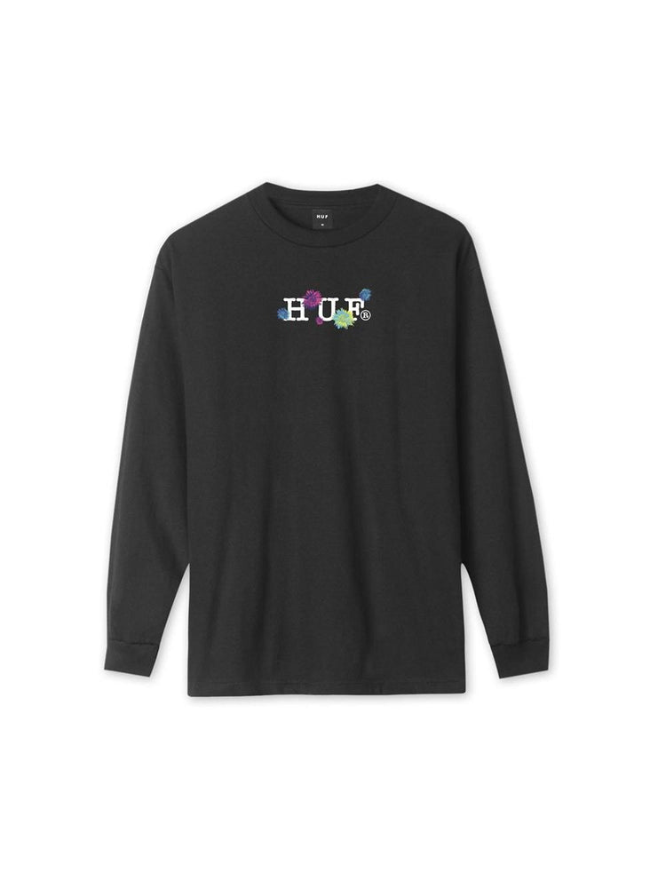 Huf Psycho Daisies Long Sleeve T-Shirt Black TS01158.