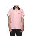 HUF X PP Bowling Shirt Pink  BU75301.