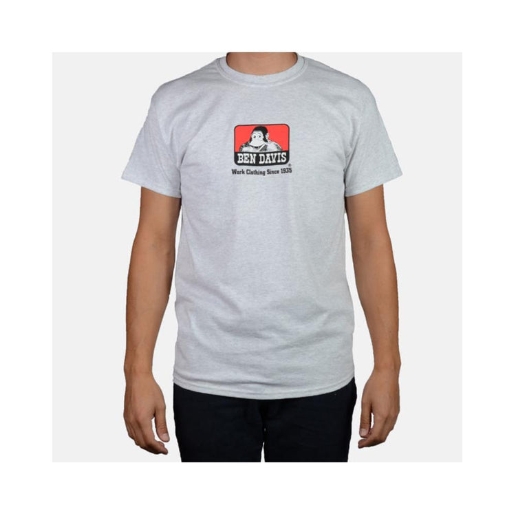 Ben Davis Classic Logo T-Shirt Ash Grey  9060.