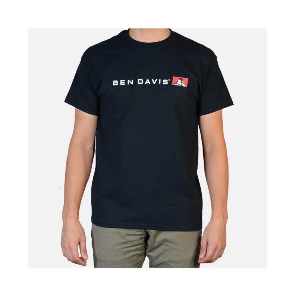 Ben Davis Flat Line Logo T-Shirt Black 9074.