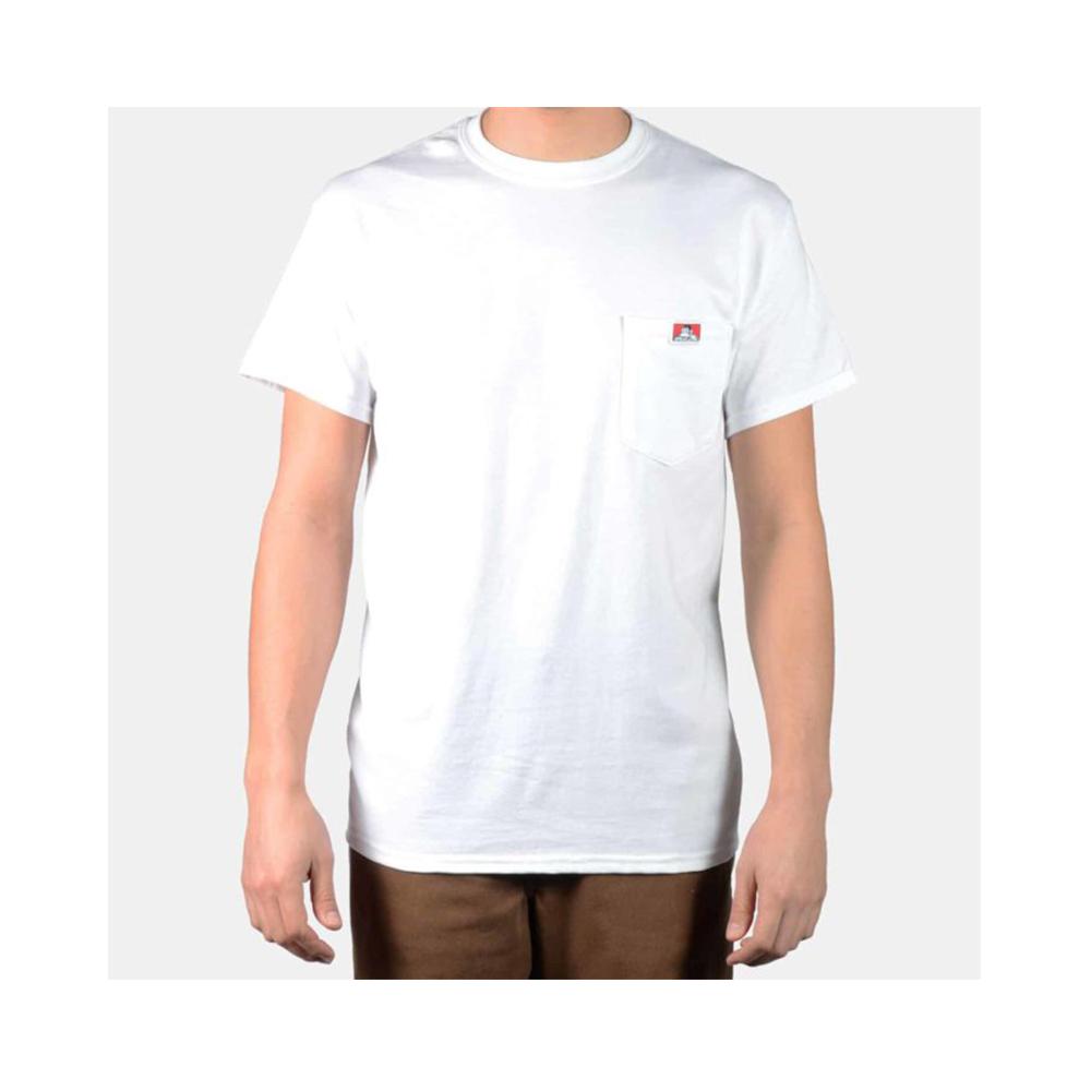 Ben Davis Classic Label Pocket T-Shirt White 9020.