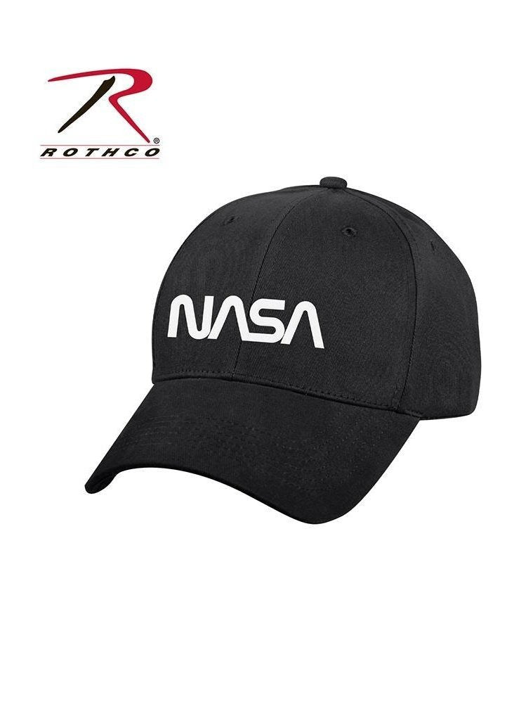 Rothco NASA Worm Logo Low Profile Cap Black 3799.