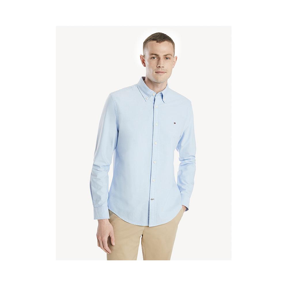 Tommy Hilfiger Custom Fit Shirt In Classic Cotton Collection Blue 78B7122 495.