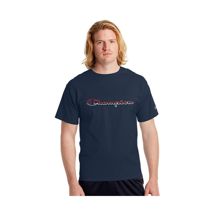 Athletic Jersey Navy Blue Champion T Shirt Mens Champion Athletic