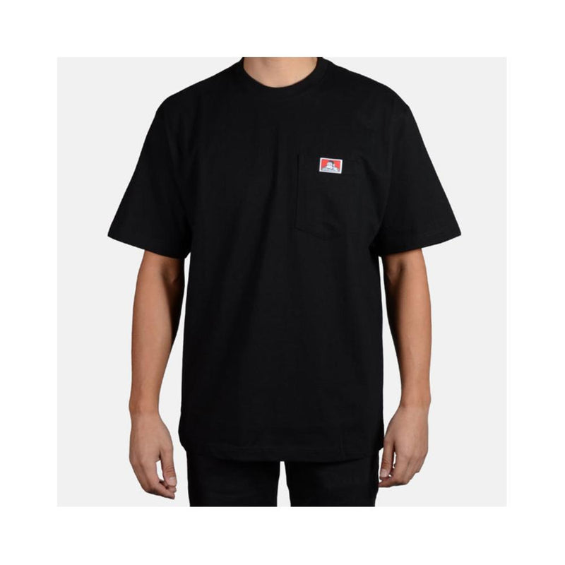 Ben Davis Classic Label Heavy Duty Short Sleeve Pocket T-Shirt  Black 914.