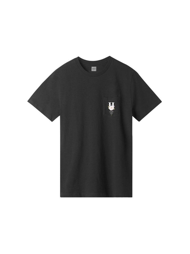 Huf Central Park Pocket T-Shirt Black TS01093.