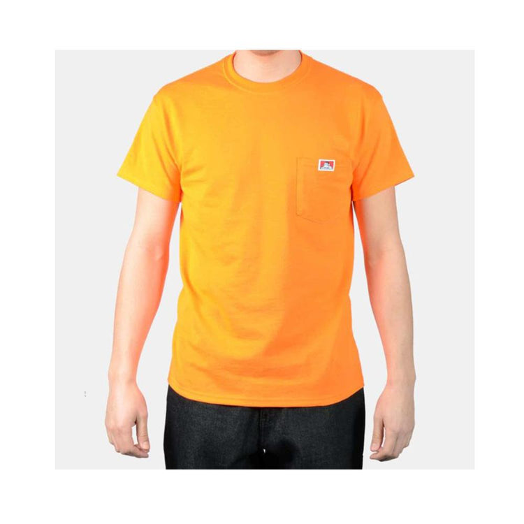 Ben Davis Classic Label Pocket T-Shirt Orange 9026.