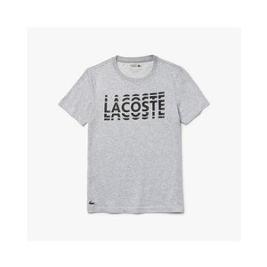 Lacoste Sport Ultra Dry Crew Neck Cotton T-shirt Silver Chine/Black TH4804-51 Y5J.
