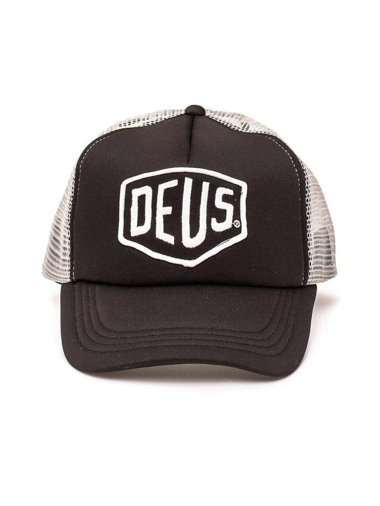 Deus Baylands Trucker Hat Black/Grey with Grey Mesh DMS07875.