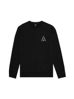 Huf Essentials Triple Triangle Crewneck Sweatshirt Black PF00101.