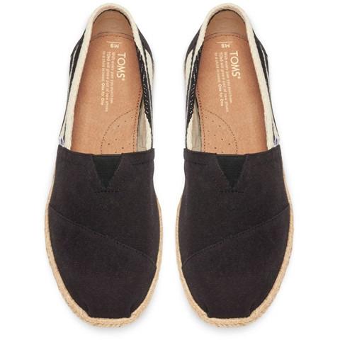 Toms Stripe University Women's Classic 10005419 Black.