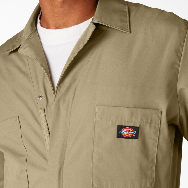 Dickies Short Sleeve Work Shirt, Military Khaki