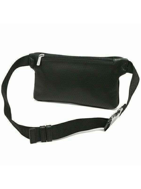 New Black & White Leather Michael Kors Fanny Bag Belt