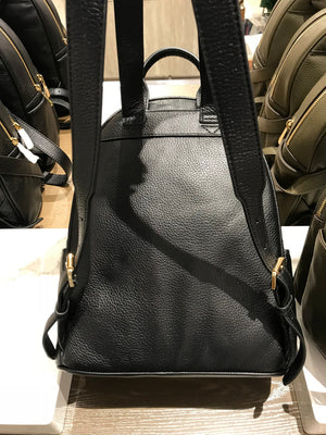 Michael Kors Women's Abbey Medium Studded Leather Backpack Black 35T8GAYB2L.