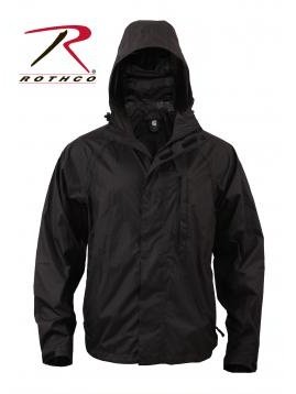 Rothco Packable Rain Jacket Black 3754.