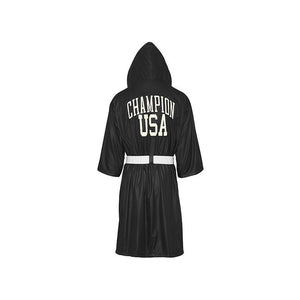 Champion Satin Boxing Robe, Limited Edition Black/White V9654.