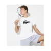 Lacoste Mens SPORT Crew Neck Ultra Dry T-shirt White/Black TH3377-51 AU8.