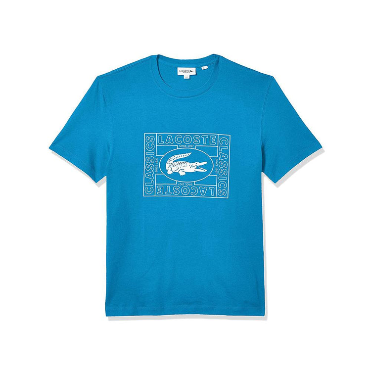 Lacoste Crocodile Print Crew Neck T-shirt Ibiza TH5097-51 PTV.