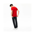 Lacoste Mens V-neck Pima Cotton Jersey T-shirt Red TH6710-51 S5H.