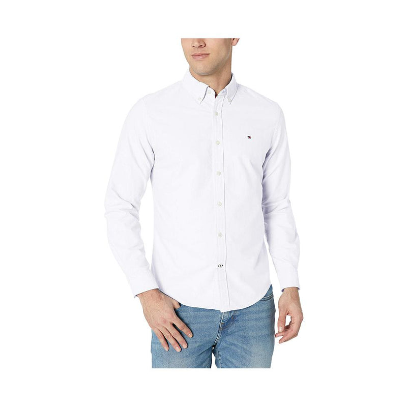 APLAZE | Tommy Hilfiger Custom Fit Shirt In Classic Cotton Bright White 112