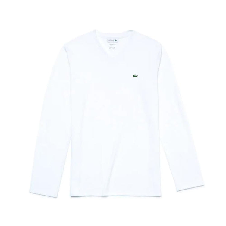 Lacoste V-Neck Pima Cotton Jersey T-shirt White TH6711-51 001.