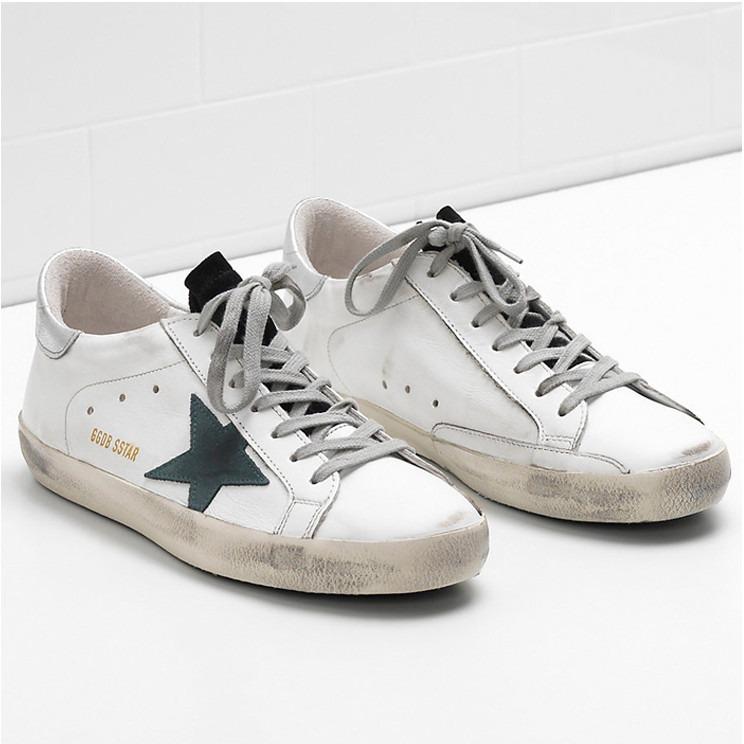 Golden Goose Superstar White /Petroleum Star G30MS590.F54.