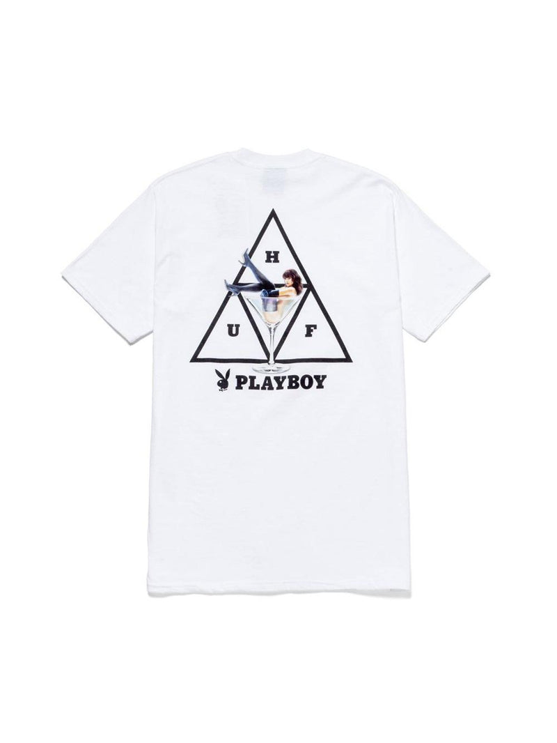 Huf X Playboy Playmate Triple Triangle Short Sleeve Tee White TS01462.