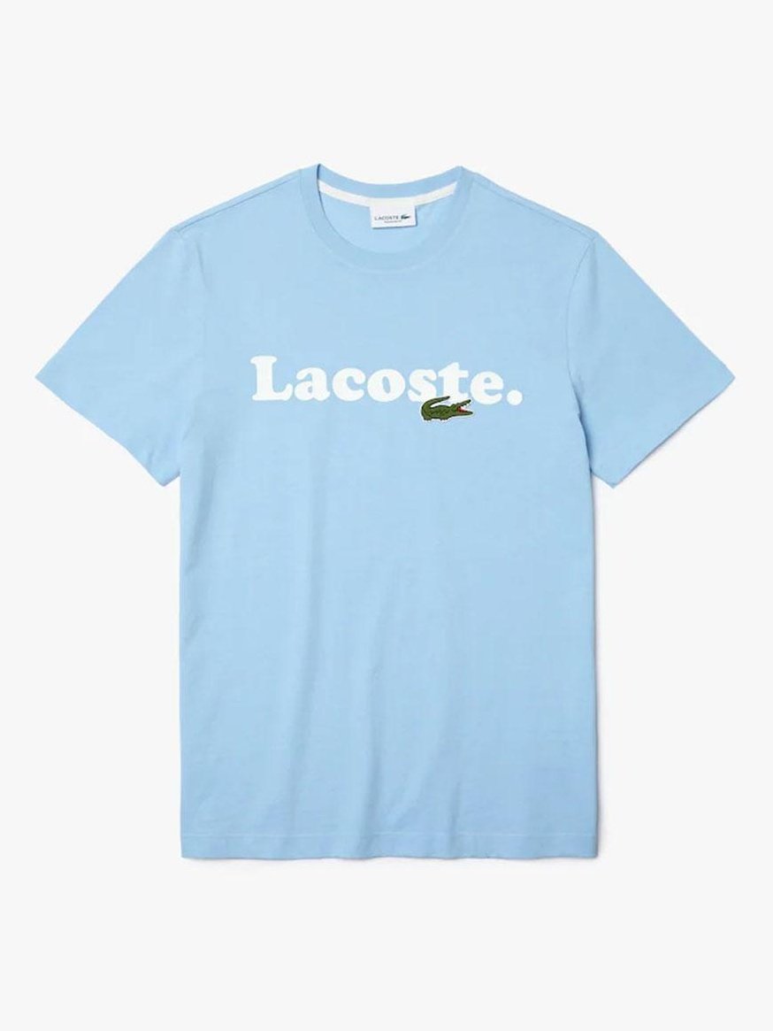 Lacoste Mens Lacoste And Crocodile Branded Cotton T-shirt Overview TH1868-51 HBP.