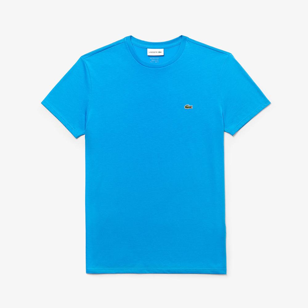 Lacoste Mens Crew Neck Pima Cotton Jersey T-shirt Blue TH6709-51 PTV.